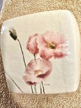 Croscill Home Ceramic Poppies Tissue Cover Holder By Cheri Blum